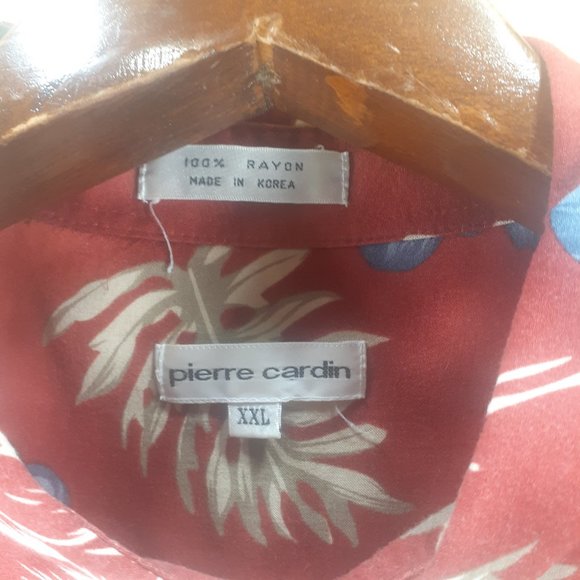 Hawaiian Shirt Vintage Pierre Cardin Tropical Button Down Men’s 2XL. - Picture 3 of 7